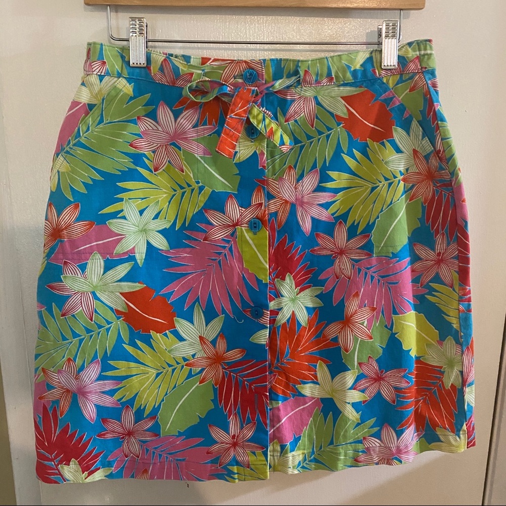 Sag Harbor Sport Petite Floral Skort Size 8P